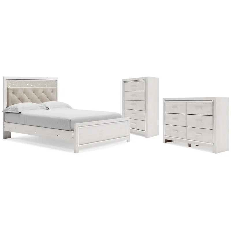 Altyra Queen Panel Bed, Dresser and Chest