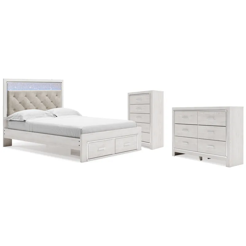 Altyra Queen Storage Bed, Dresser and Chest