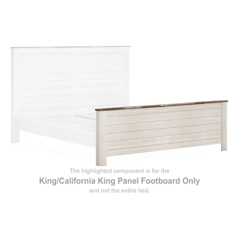 Willowton King/California King Panel Footboard