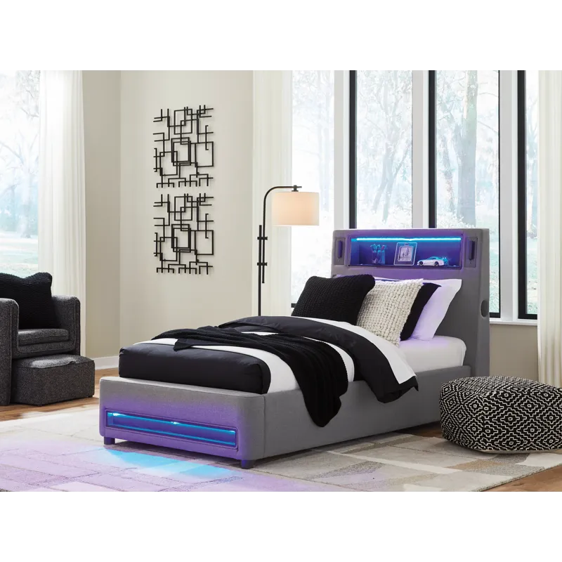 Cayberry Twin Upholstered Bed