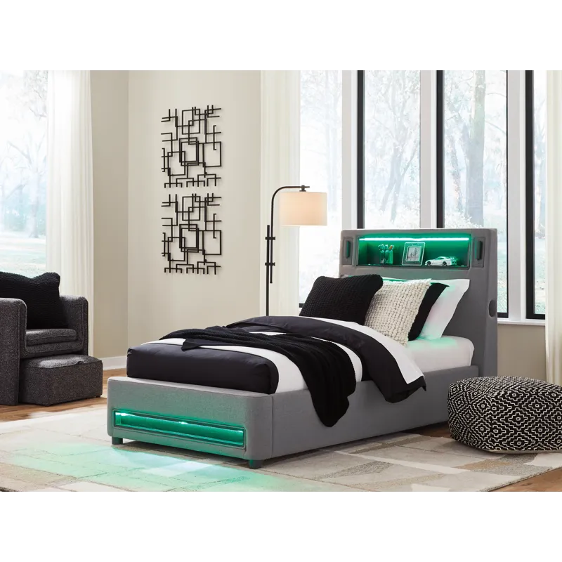 Cayberry Twin Upholstered Bed