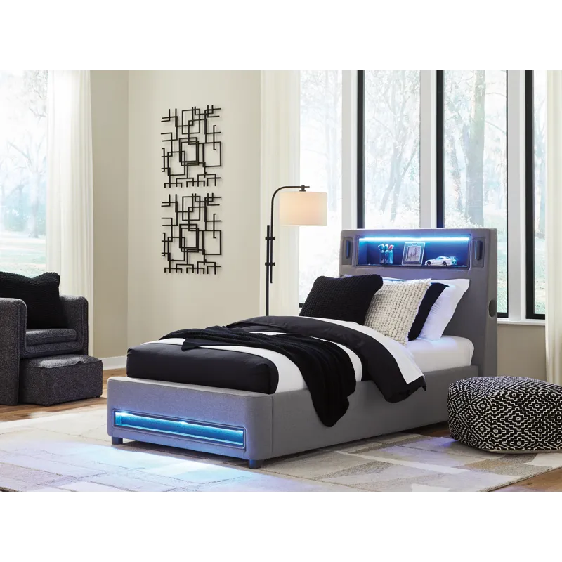 Cayberry Twin Upholstered Bed