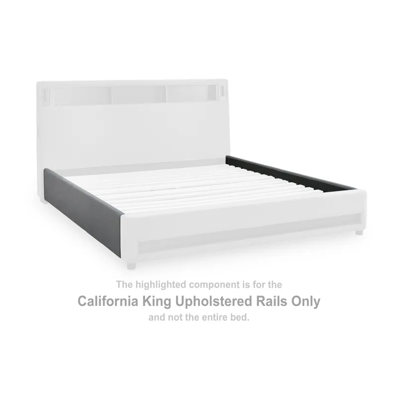 Cayberry California King Upholstered Rails