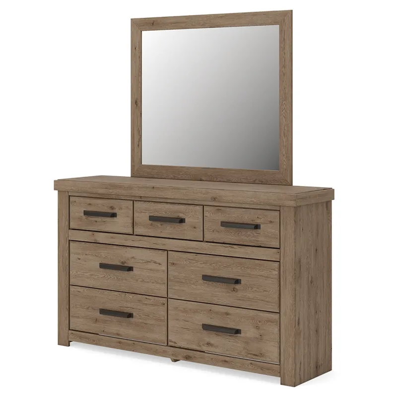 Oliandon Queen Panel Bed, Dresser and Mirror