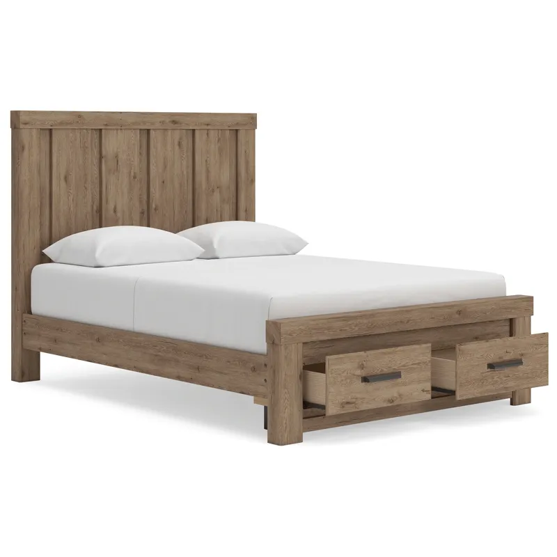 Oliandon Queen Panel Storage Bed