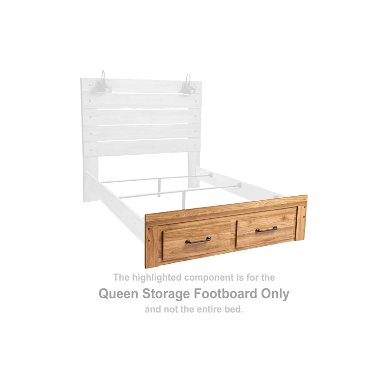 Pasklyn Queen Storage Footboard