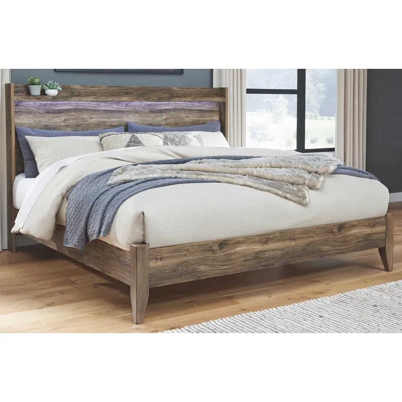 Rusthaven King Panel Bed