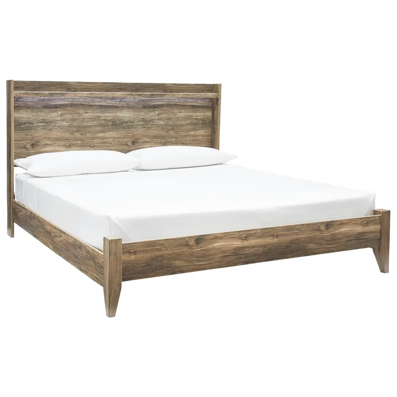 Rusthaven King Panel Bed