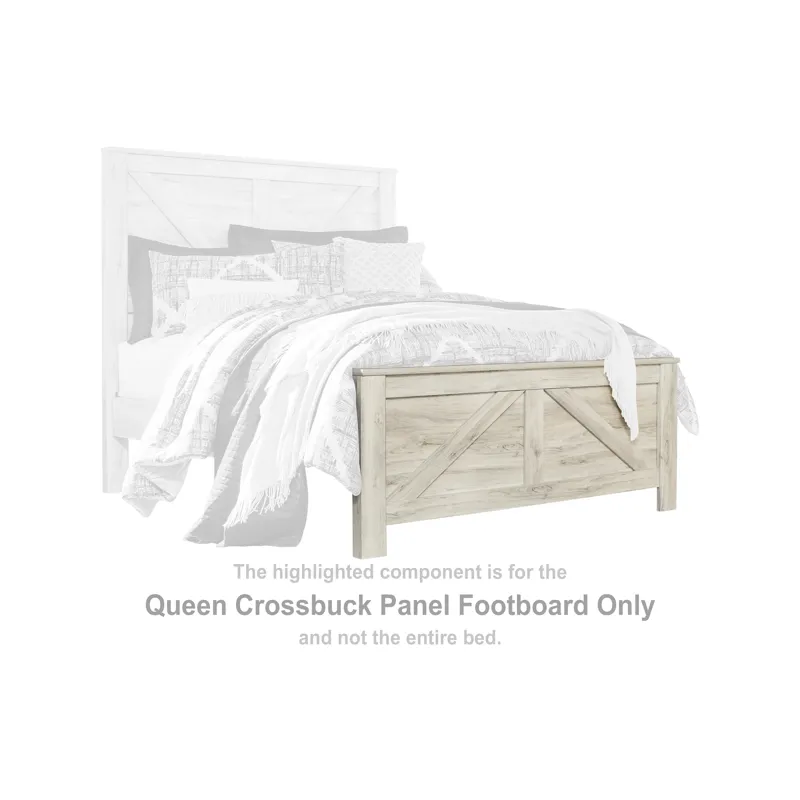 Bellaby Queen Crossbuck Panel Footboard