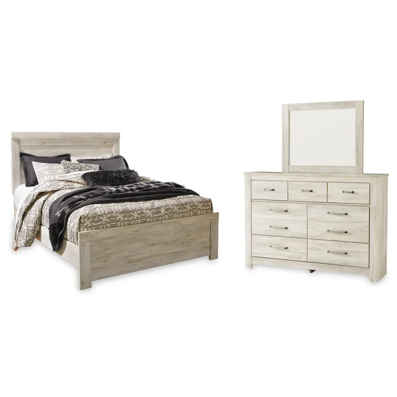 Bellaby Queen Panel Bed, Dresser and Mirror