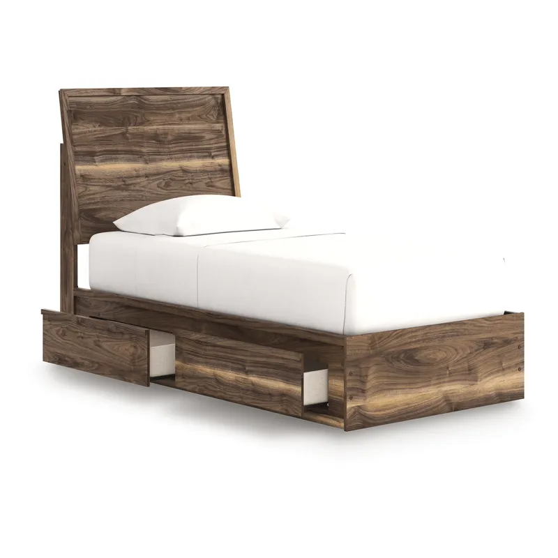 Chirason Twin Panel Bed with Storage