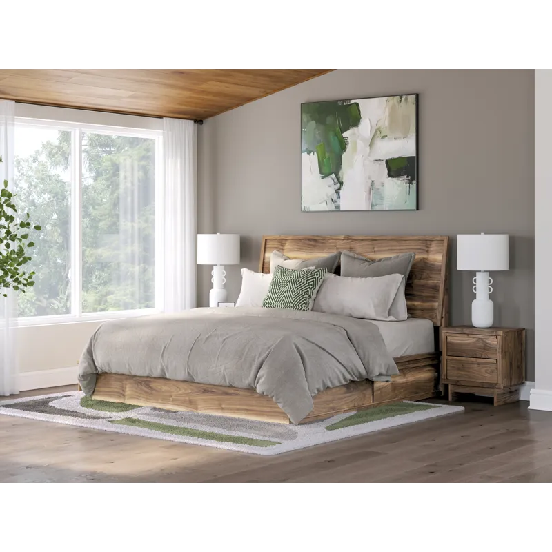 Chirason King Panel Bed with Storage