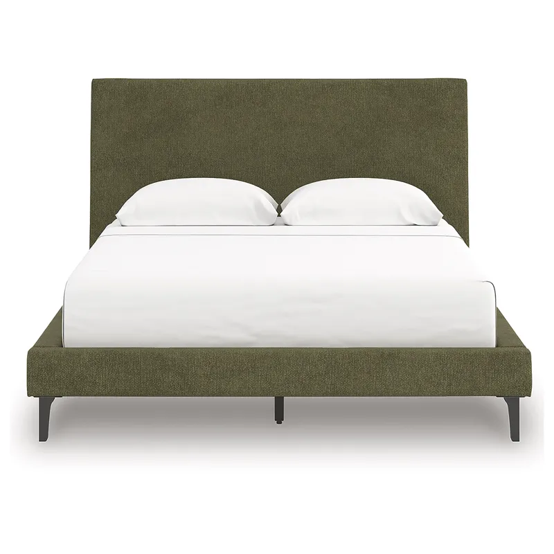 Chirason Queen Upholstered Bed, Dresser and Mirror