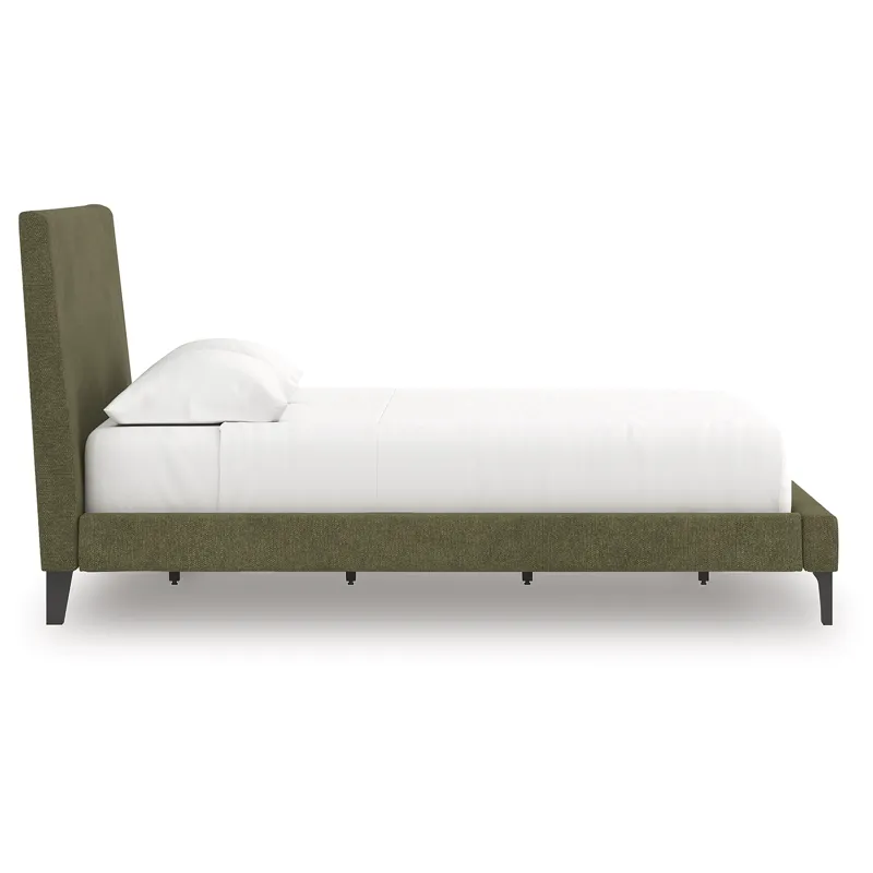 Chirason Queen Upholstered Bed, Dresser and Mirror