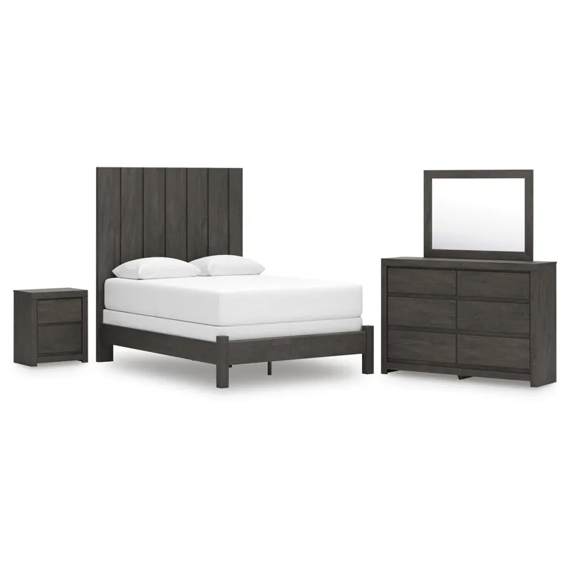 Fraluna Queen Panel Bed, Dresser, Mirror, and Nightstand