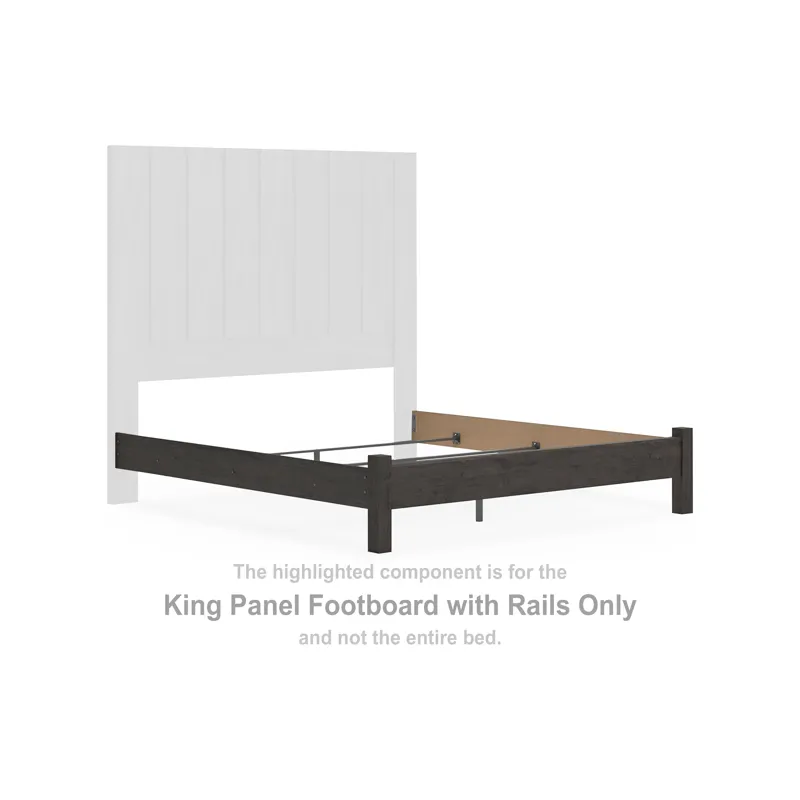 Fraluna King Panel Footboard with Rails