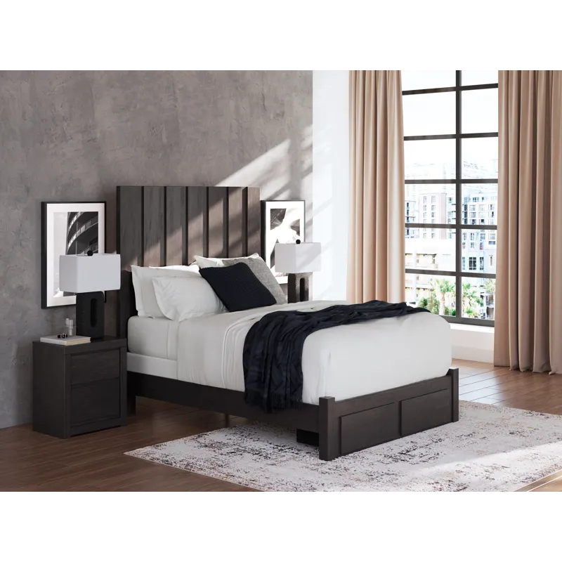 Fraluna Queen Panel Storage Bed, Dresser and Mirror