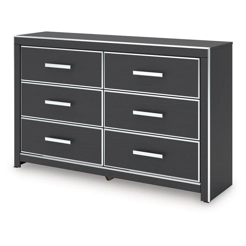 Birmonton King Upholstered Bed, Dresser and Nightstand