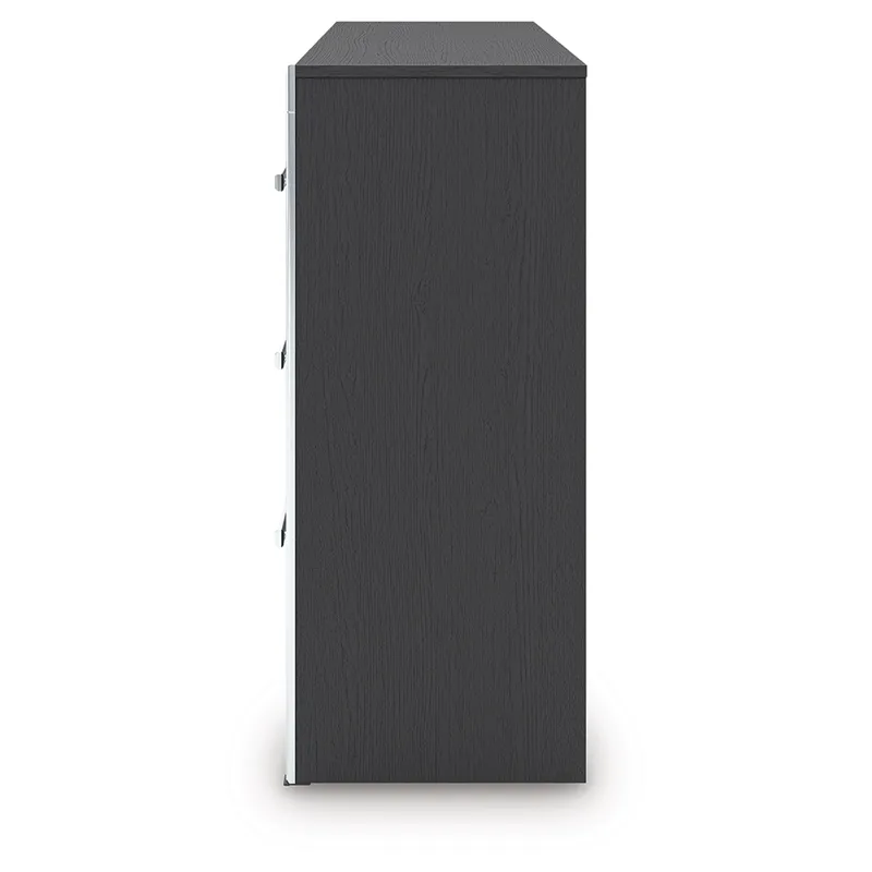 Birmonton King Upholstered Bed, Dresser and Nightstand