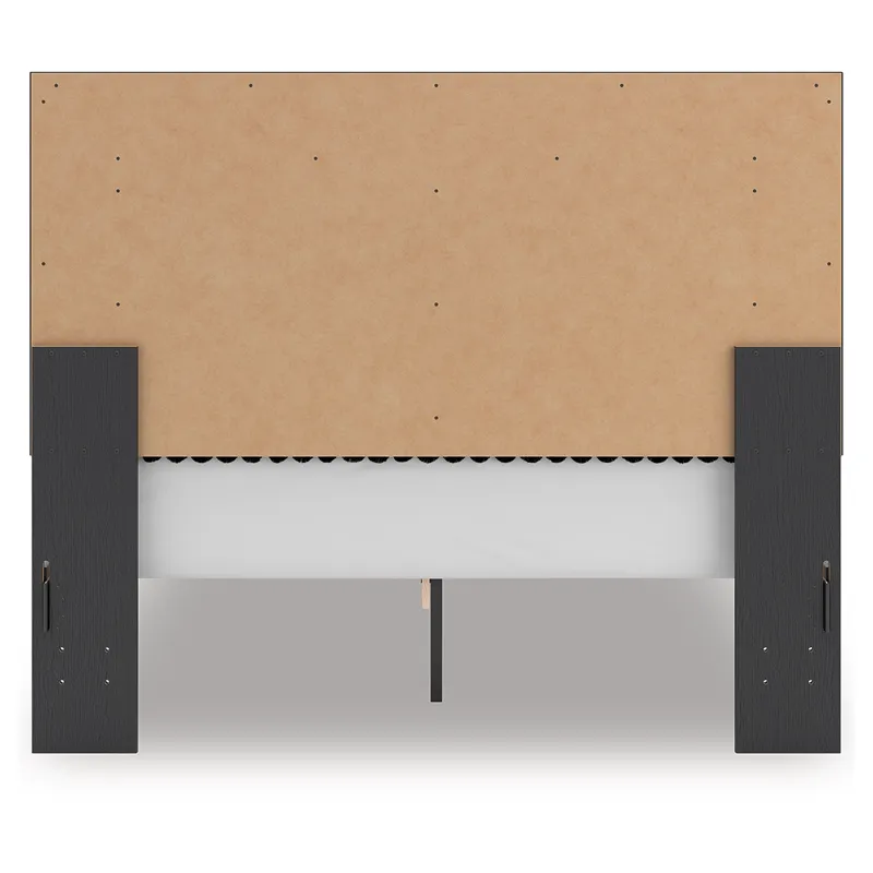 Zuraleus Queen Upholstered Panel Platform Bed, Dresser and Mirror