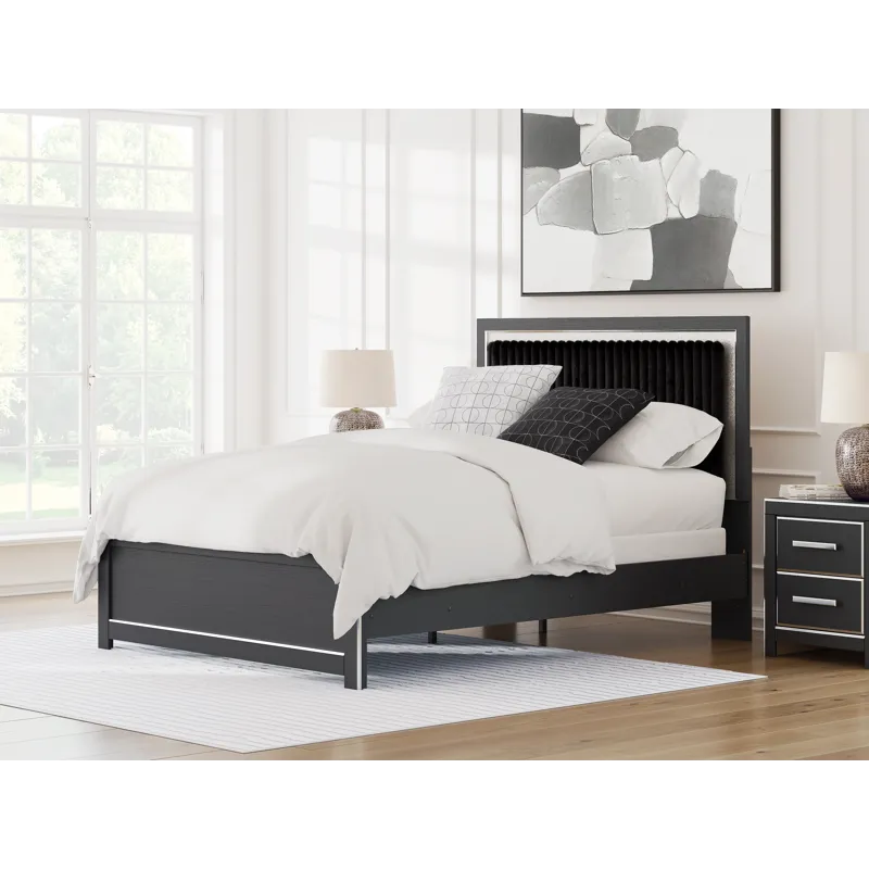 Birmonton Queen Panel Bed, Dresser, Mirror and Nightstand