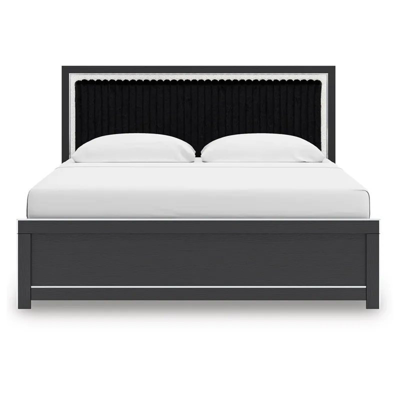 Birmonton King Panel Bed, Dresser, Mirror and Nightstand