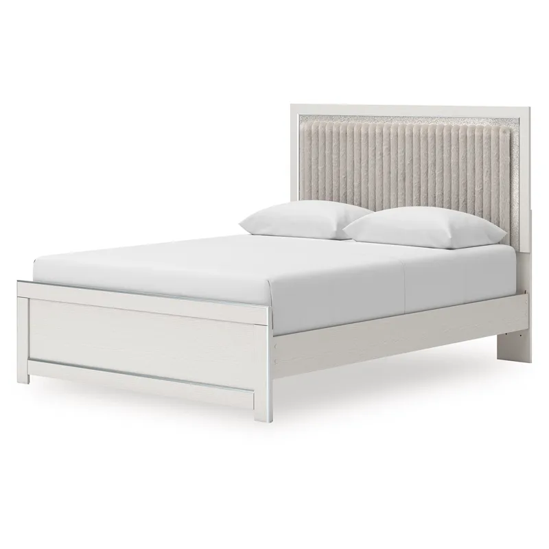 Birmonton Queen Upholstered Panel Platform Bed