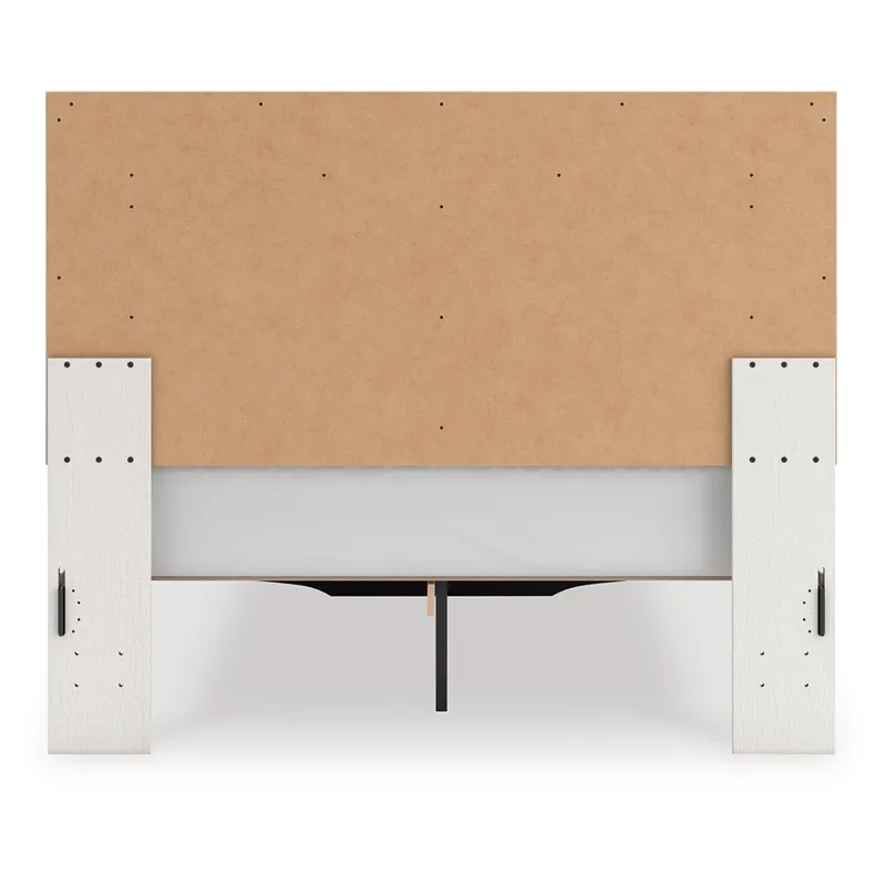 Zuraleus Queen Upholstered Panel Platform Storage Bed, Dresser and Mirror