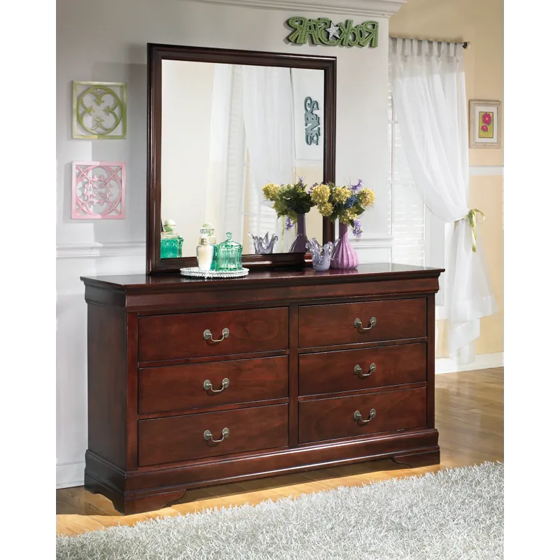 Alisdair Twin Sleigh Bed, 2 Dressers, Mirror and Nightstand