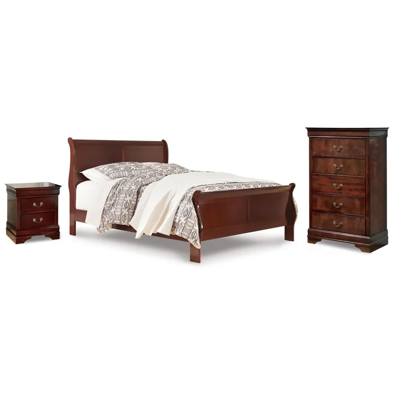 Alisdair Queen Sleigh Bed, Chest and Nightstand