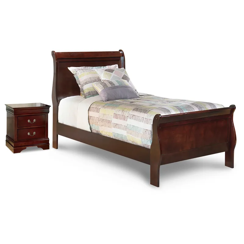 Alisdair Twin Sleigh Bed and Nightstand