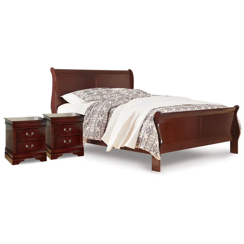 Alisdair Queen Sleigh Bed and 2 Nightstands