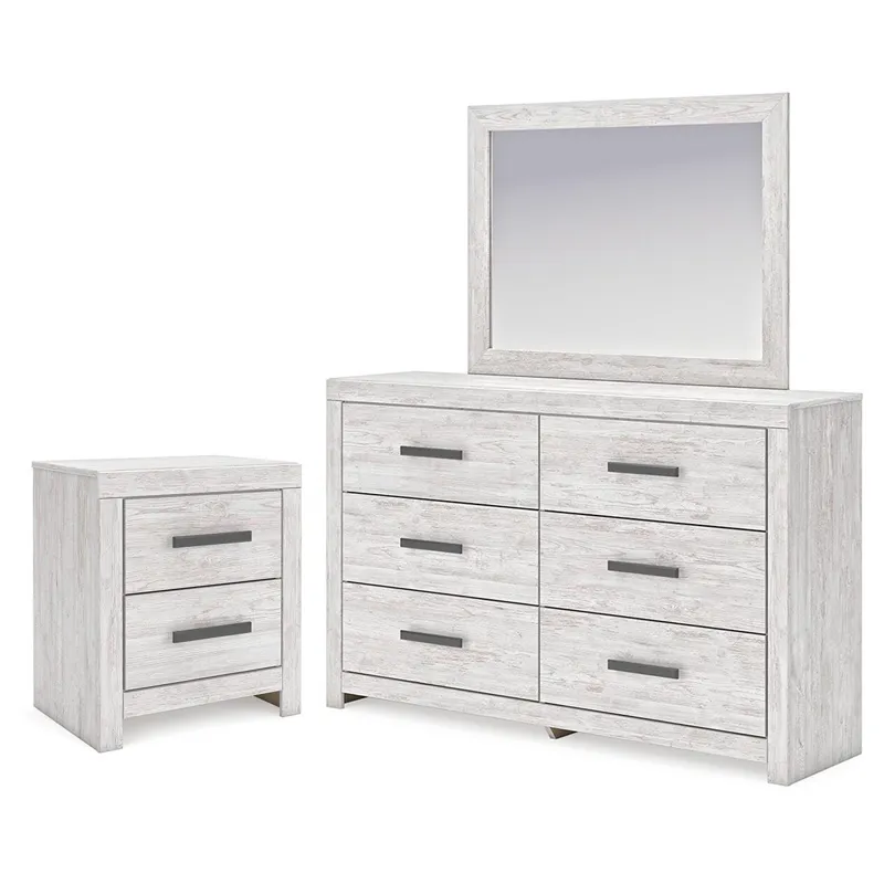 Cayboni Dresser, Mirror and Nightstand