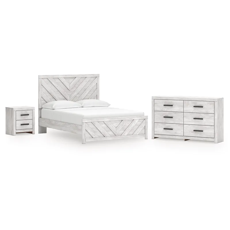 Cayboni Queen Panel Bed, Dresser and Nightstand
