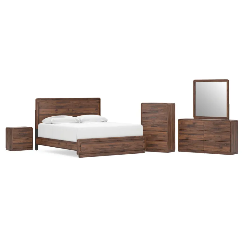 Fortlorn Queen Panel Bed, Dresser, Mirror, 2 Chests and 2 Nightstands