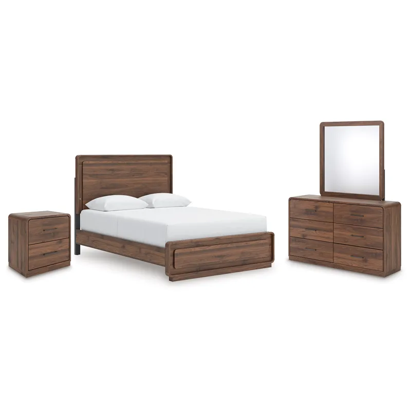 Fortlorn Queen Panel Bed, Dresser, Mirror and Nightstand