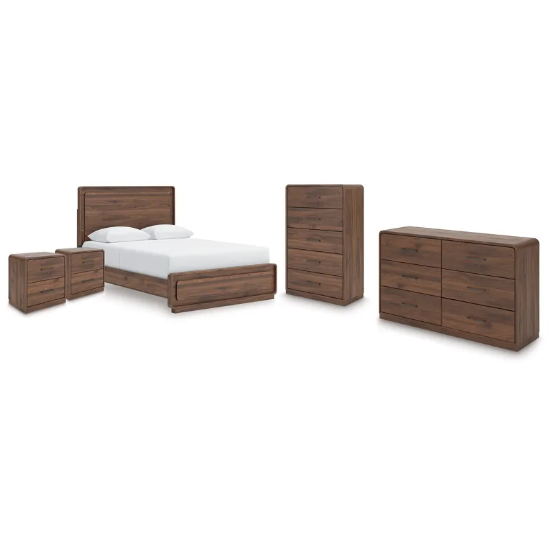 Fortlorn Queen Panel Bed, Dresser, Chest and 2 Nightstands