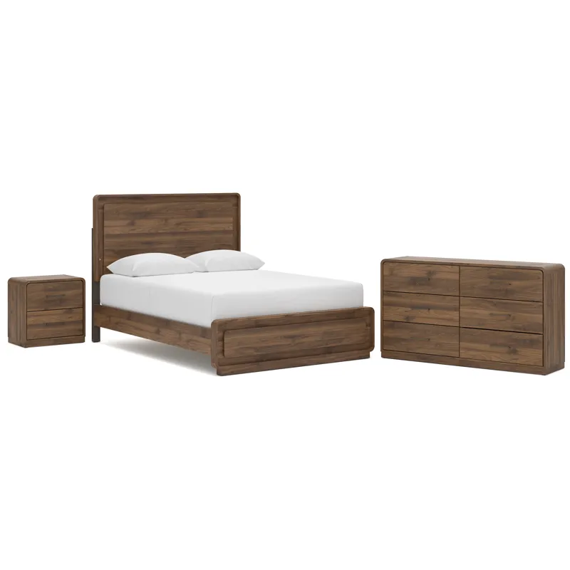 Fortlorn Queen Panel Bed, Dresser and Nightstand