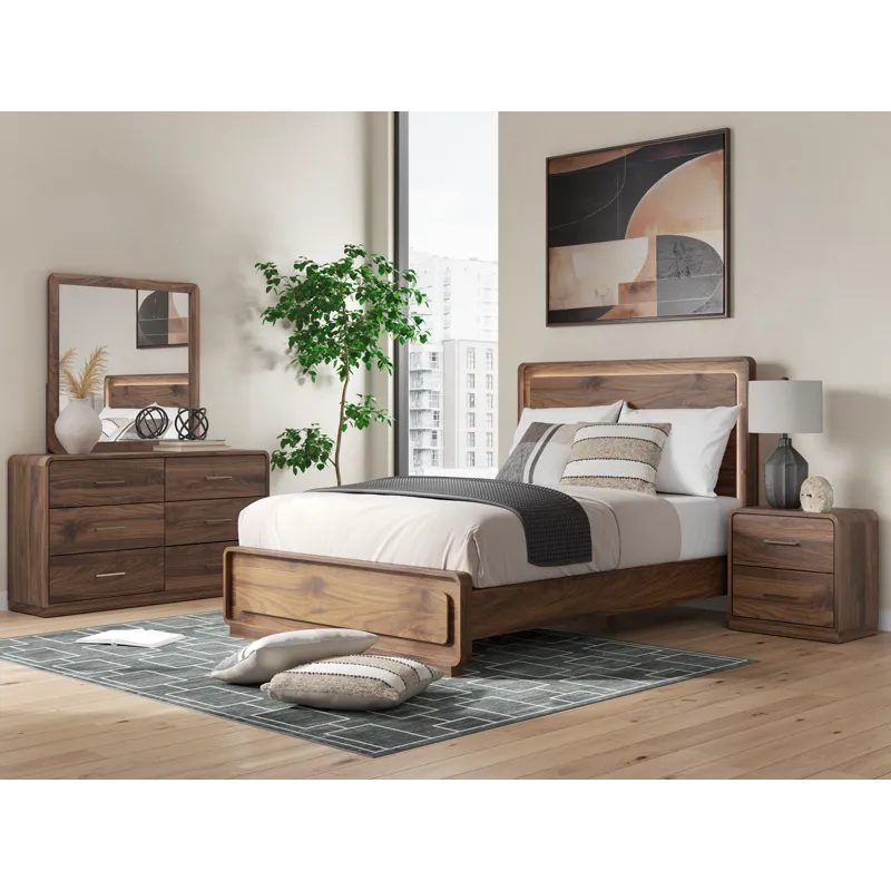 Fortlorn Queen Panel Bed, Dresser and Nightstand