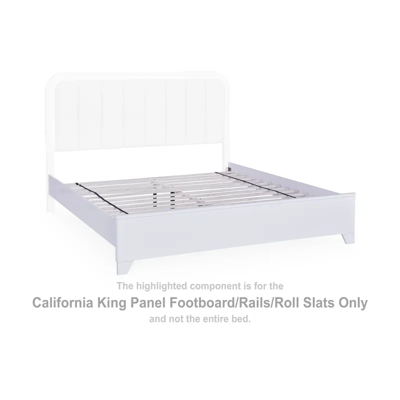 Jarlee California King Panel Footboard/Rails/Roll Slats