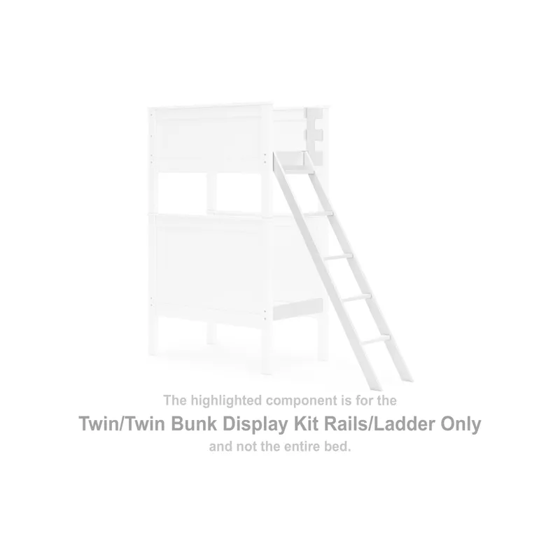 Nextonfort Twin/Twin Bunk Display Kit Rails/Ladder
