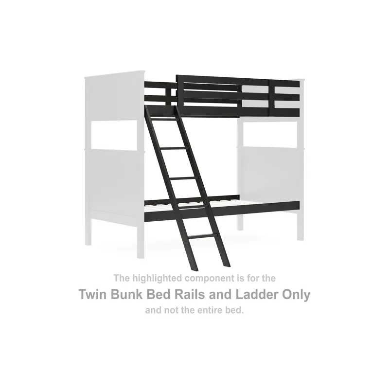 Nextonfort Twin Bunk Bed Rails and Ladder