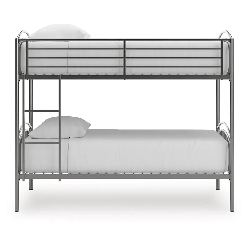 Lanceburg Twin over Twin Bunk Bed and 2 Mattresses