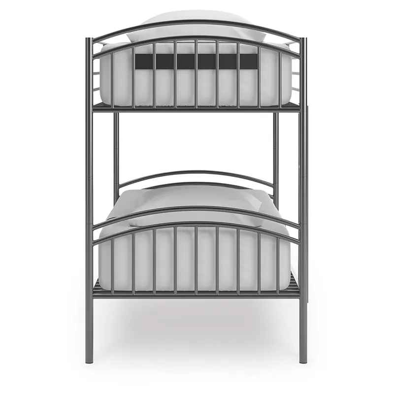 Lanceburg Twin over Twin Bunk Bed and 2 Mattresses