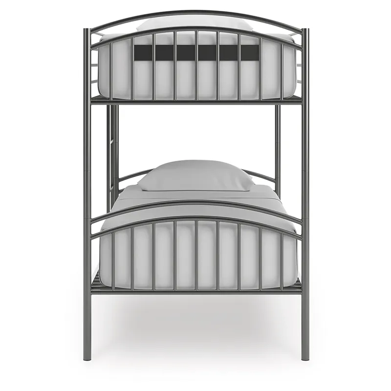 Lanceburg Twin over Twin Bunk Bed and 2 Mattresses