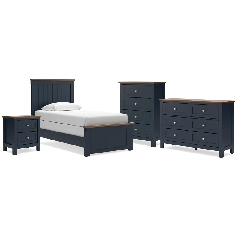 Landocken Twin Panel Bed, Dresser, Chest and Nightstand