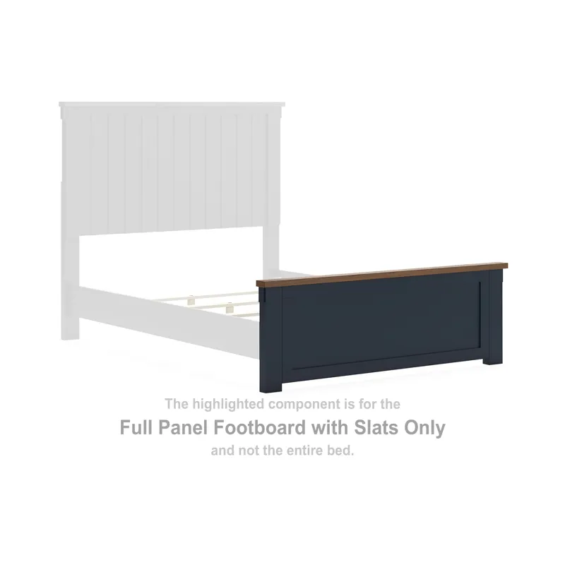 Landocken Full Panel Footboard with Slats