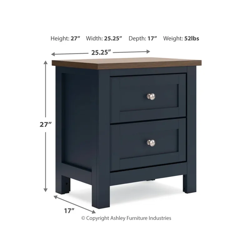 Landocken Twin Panel Bed, Chest and Nightstand