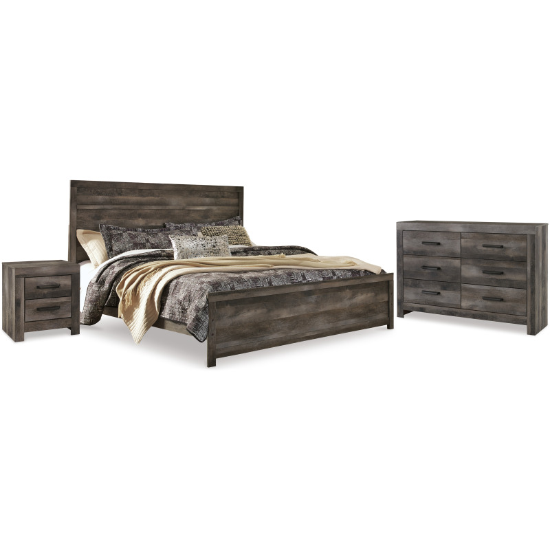 Wynnlow King Panel Bed, Dresser and Nightstand NIS684344507 by