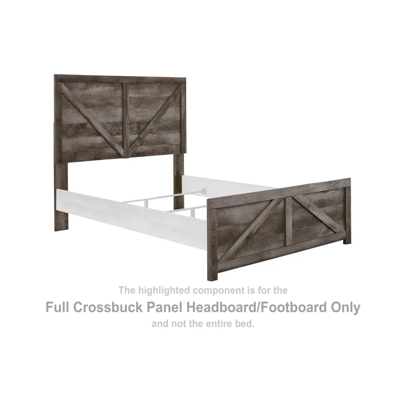 Wynnlow Full Crossbuck Panel Headboard/Footboard